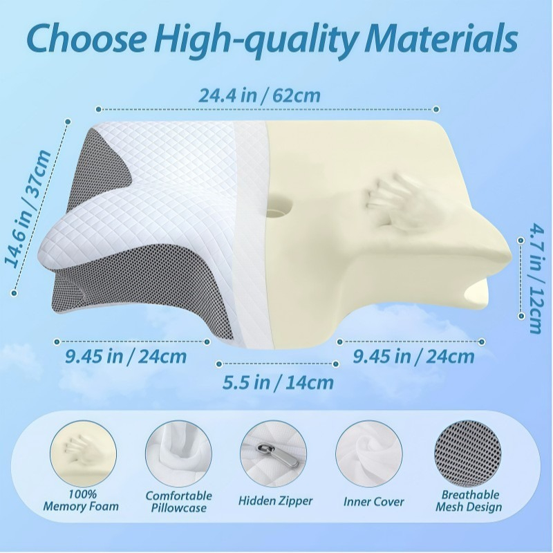Butterfly-Shaped Cervical Pillow